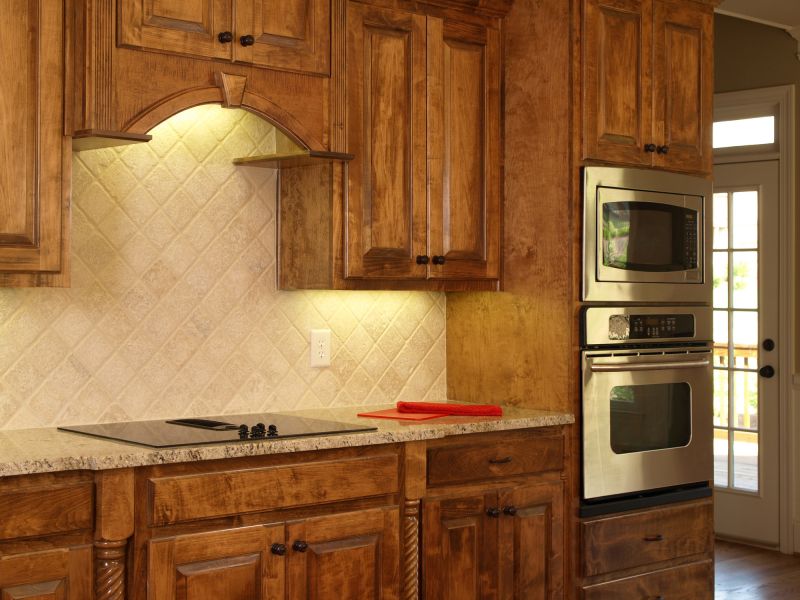 Built In Cabinetry Staining in Bloomington, IN